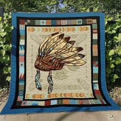 Native American Ver3 Blanket Th1507 Quilt and Home Decor
