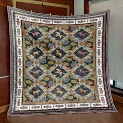 Native Horses Quilt Blanket Ypm0  Quilt and Home Decor