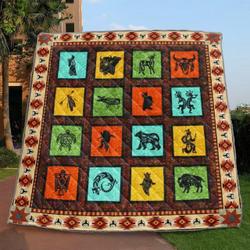 Native Quilt Blanket Yct8  Quilt and Home Decor
