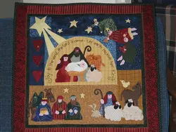 Nativity Clm250640 Quilt Blanket and Home Decor