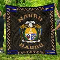Nauru Polynesian Quilt Gold Love Style J11 Quilt  Quilt and Home Decor
