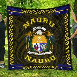 Nauru Polynesian Quilt Yellow Love Style J11 Quilt  Quilt and Home Decor