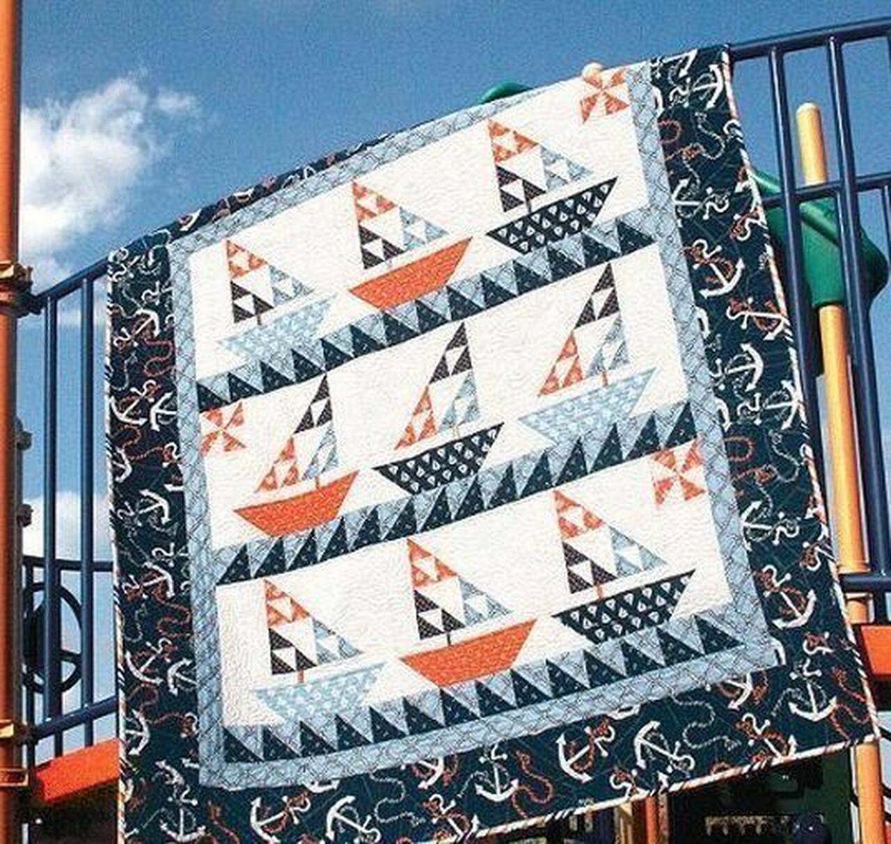Nautical Cla0910473Q Quilt Blanket and Home Decor