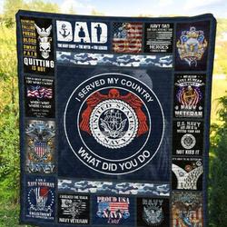 Navy America Quilt Blanket  Quilt and Home Decor