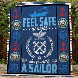 Navy Cla1510300Q Quilt Blanket and Home Decor