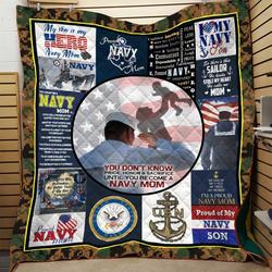 Navy Sailor Quilt Blanket and Home Decor
