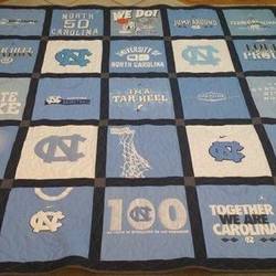 Nc Tar Heels 2 Quilt Blanket Pt27  Quilt and Home Decor