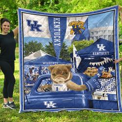 Ncaa-12-Kentucky Wildcats-Quilt For Summer 2019 and Home Decor