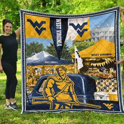 Ncaa-14-West Virginia Mountaineers-Quilt For Summer 2019 and Home Decor