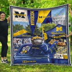 Ncaa-29-Michigan Wolverines-Quilt For Summer 2019 and Home Decor