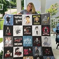 Ncis T Shirt Quilt Blanket and Home Decor