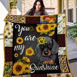 Nd 02 Sunflower Dachshund Quilt  Quilt and Home Decor