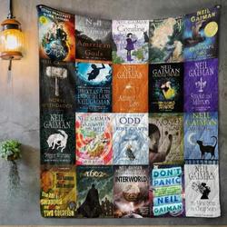 Neil Gaiman Blanket Th1507 Quilt and Home Decor