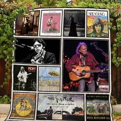 Neil Young  Quilt Blanket and Home Decor