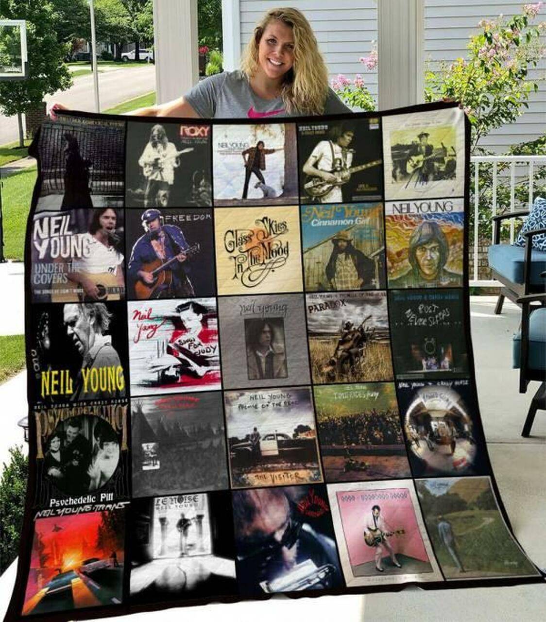 Neil Young Quilt Blanket M180514 Quilt and Home Decor