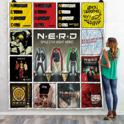 N*E*R*D Singles Quilt Blanket Ver 13 and Home Decor