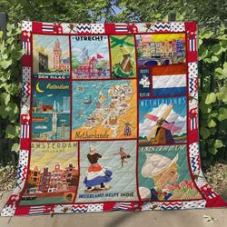 Netherland Bi080705B Tbg Quilt Blanket and Home Decor