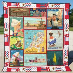 Netherland Qh040703B Tbg Quilt Blanket and Home Decor