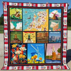 Netherlands Li0507012A Quilt Blanket and Home Decor