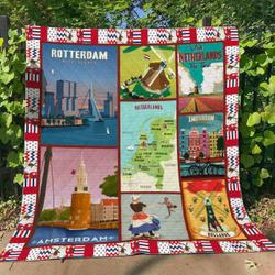 Netherlands Li0507014A Quilt Blanket and Home Decor