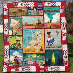 Netherlands Tu030703A Quilt Blanket and Home Decor