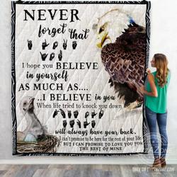 Never Forget That I Love You Qh Quilt and Home Decor