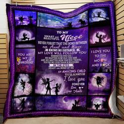 Never Forget That The Bond Between An Aunt And Niece Bt Quilt and Home Decor