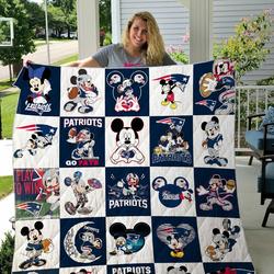 New England Patriots Disney Quilt Blanket and Home Decor