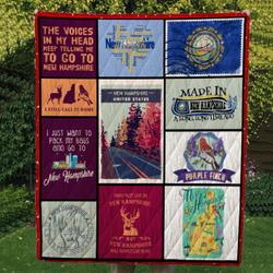 New Hampshire Cl14100353Mdq Quilt Blanket and Home Decor