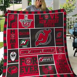 New Jersey Devils Blanket Th0107 Quilt and Home Decor