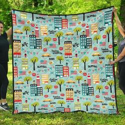 New York Cl12100480Mdq Quilt Blanket and Home Decor
