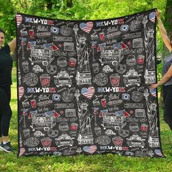 New York Love Cl12100481Mdq Quilt Blanket and Home Decor