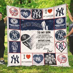 New York Mets Family  To My Son Quilt and Home Decor