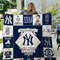 New York Yankees Quilt Blanket 04 and Home Decor