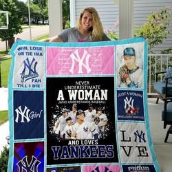 New York Yankees Quilt Blanket Custom Quilt 01 and Home Decor