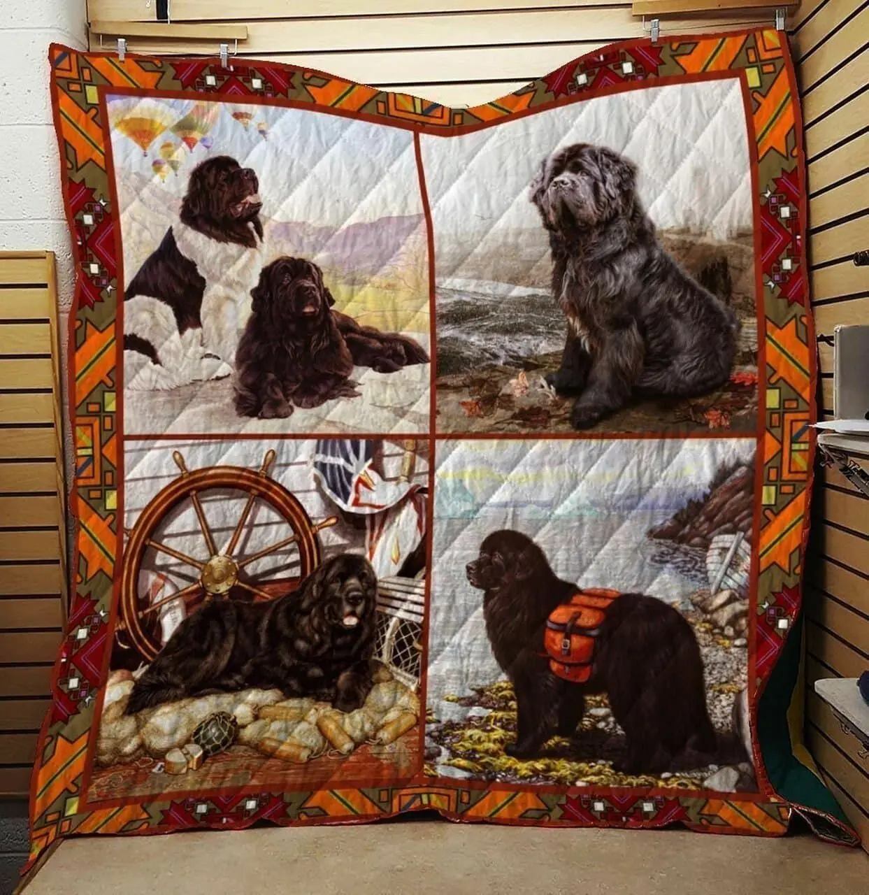 Newfoundland My Big Friend Quilt Blanket Dhc04012049Dd and Home Decor