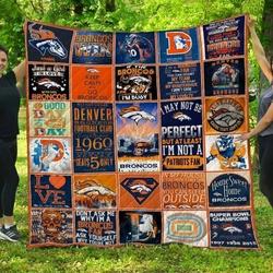 Nfl Denver Broncos Quilt Blanket and Home Decor