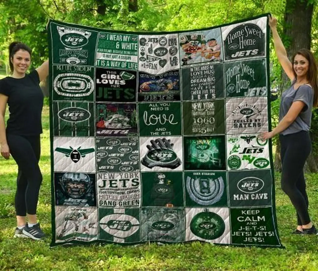 Nfl New York Jets Quilt Blanket and Home Decor