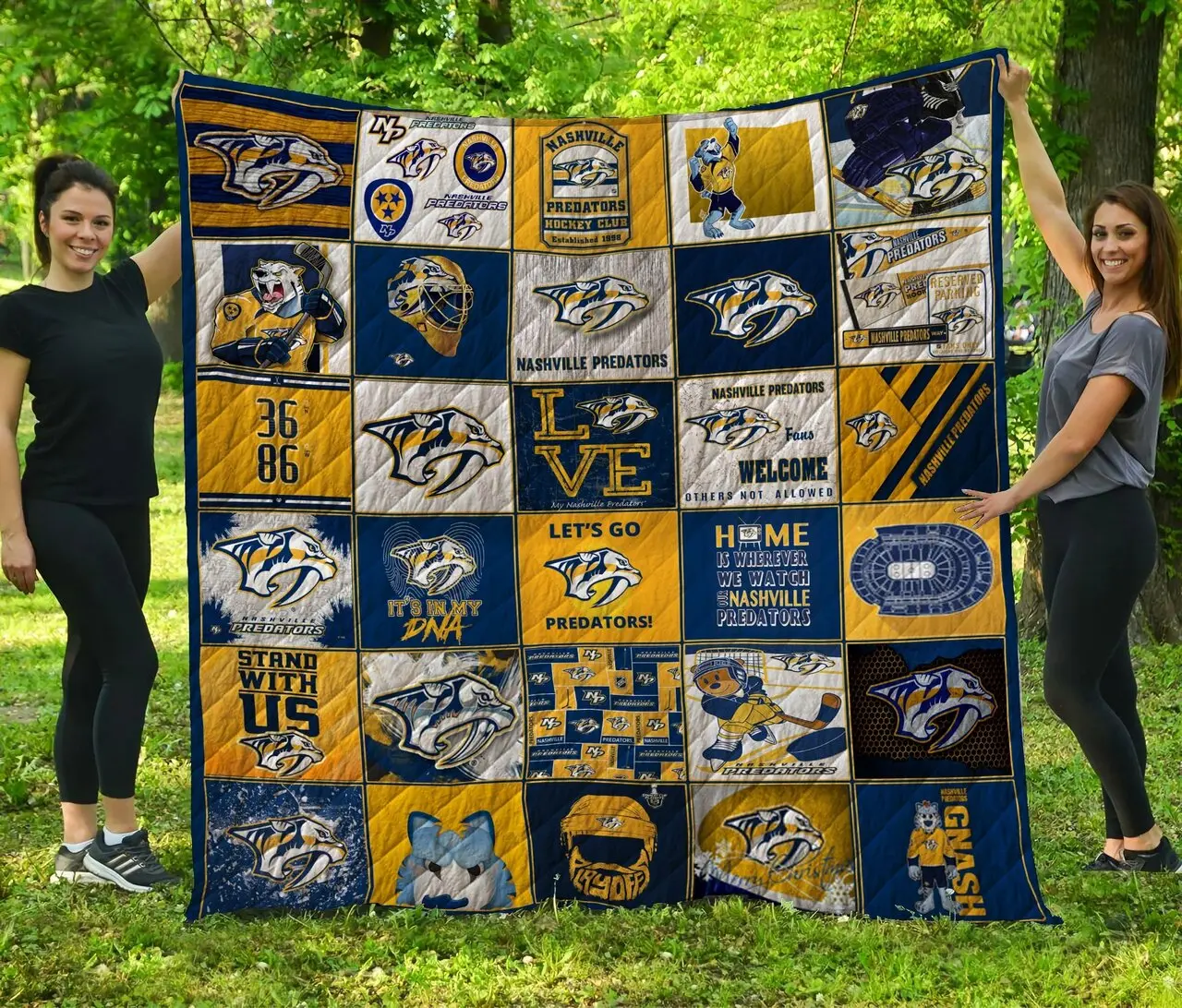 Nhl Nashville Predators Quilt Blanket and Home Decor