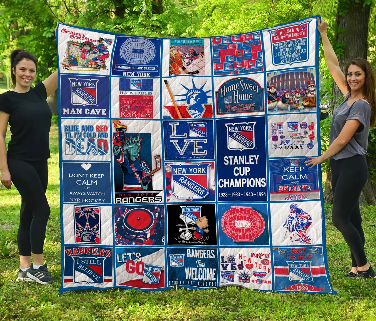 Nhl New York Rangers Quilt Blanket and Home Decor