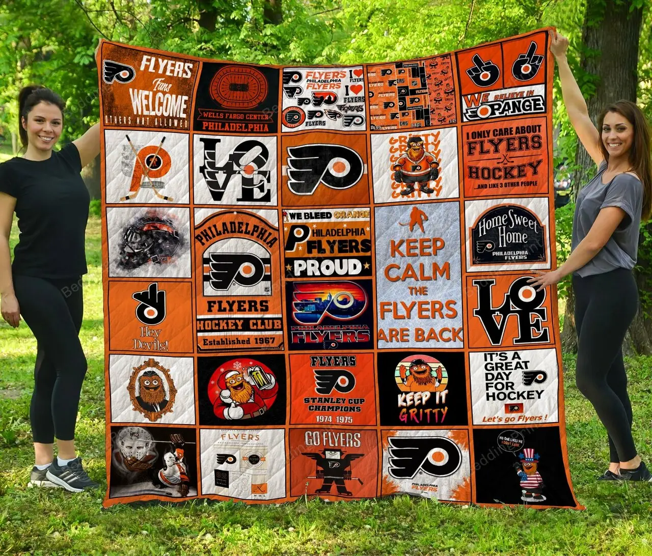 Nhl Philadelphia Flyers Quilt Blanket and Home Decor