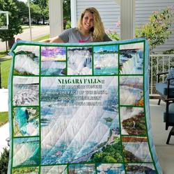 Niagara Falls Quilt Blanket and Home Decor