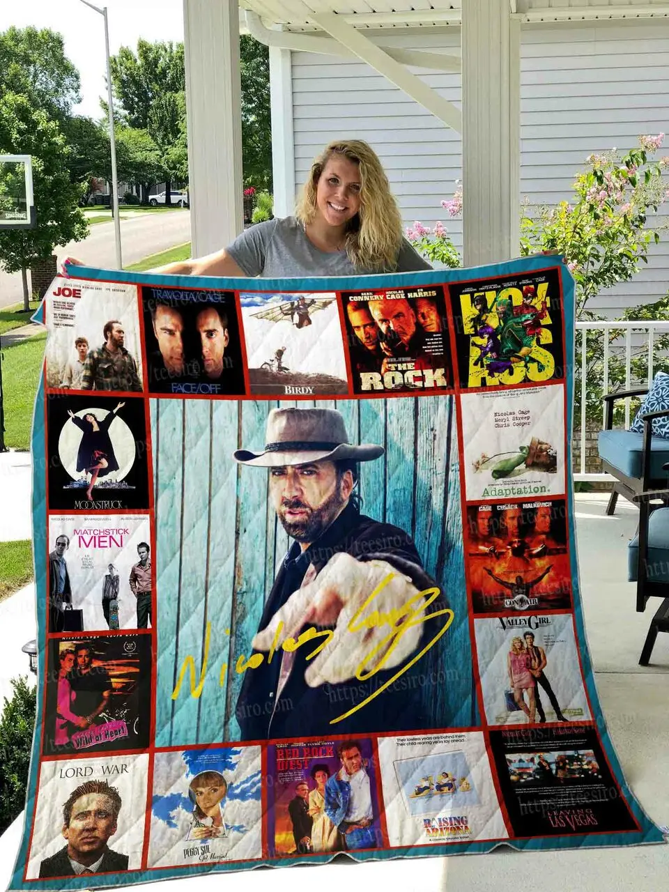 Nicholas Cage Film Quilt Blanket 01 and Home Decor