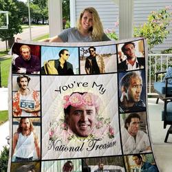 Nicholas Cage Personal Pics Quilt Blanket 01 and Home Decor