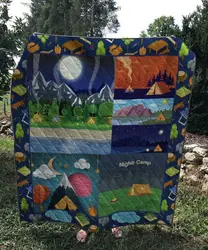 Night Camp Quilt and Home Decor