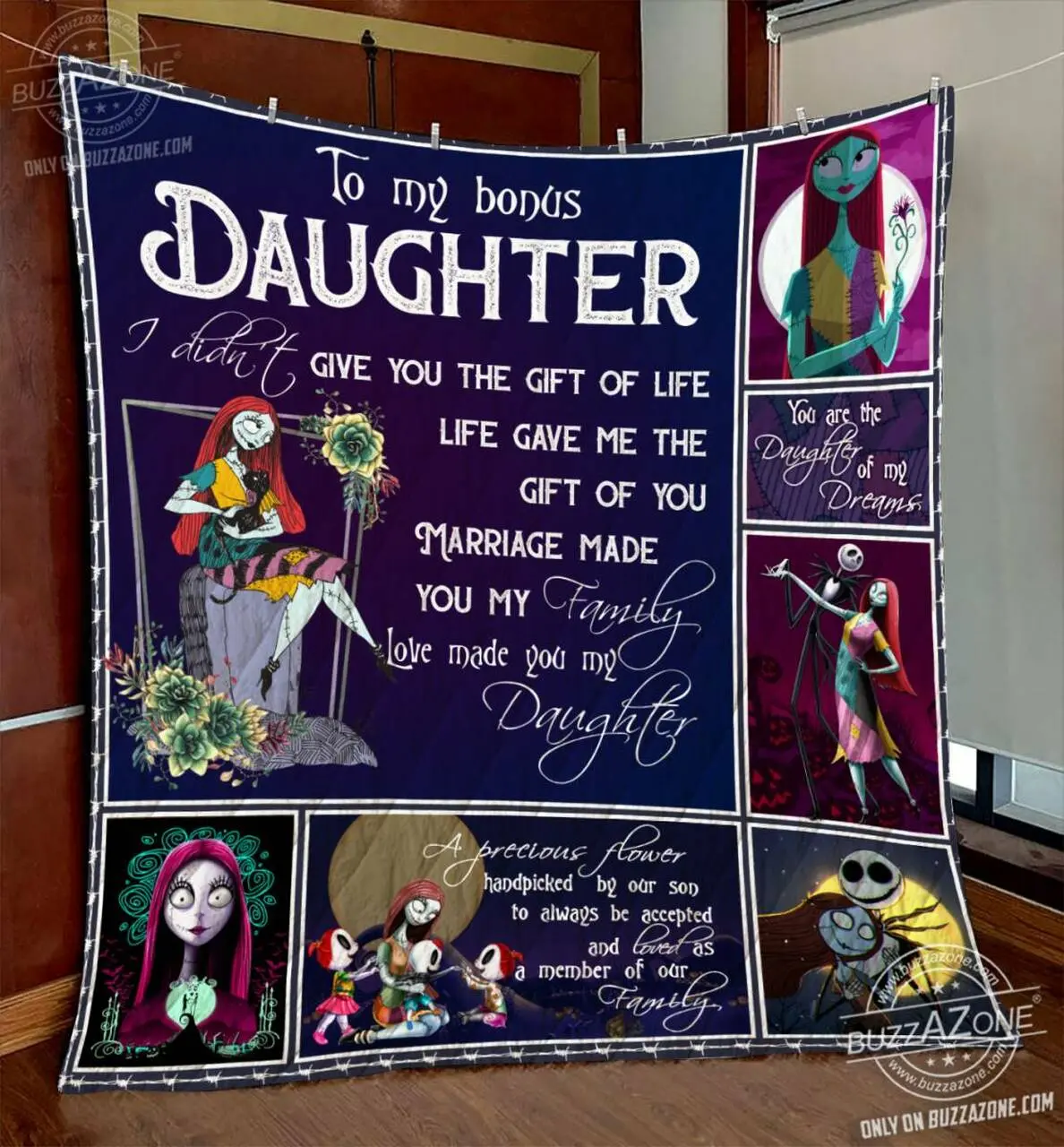 Nightmare Bonus Daughter Life Gave Me The Gift Of You Quilt Cc and Home Decor