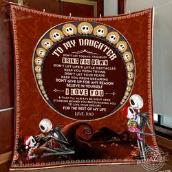 Nightmare Daughter Dad TodayS Trouble Quilt and Home Decor