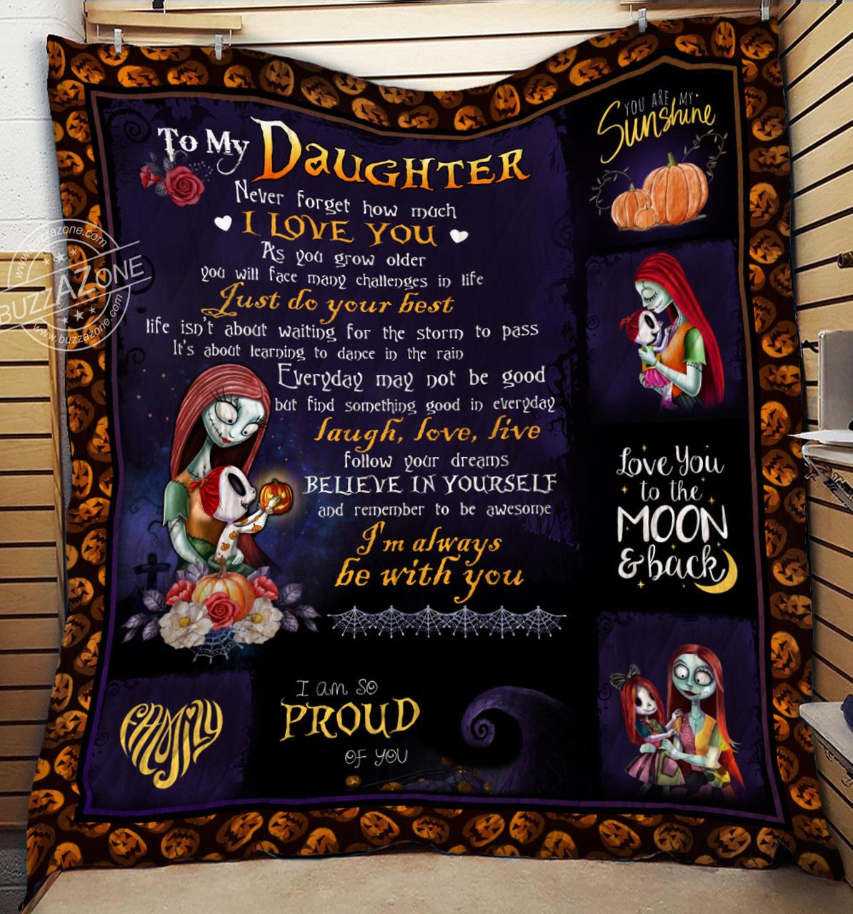 Nightmare Daughter Mom Laugh Love Live Quilt Cc and Home Decor