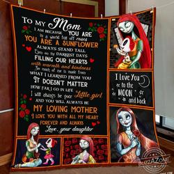 Nightmare Mom I Am Because You Are Quilt Cc and Home Decor