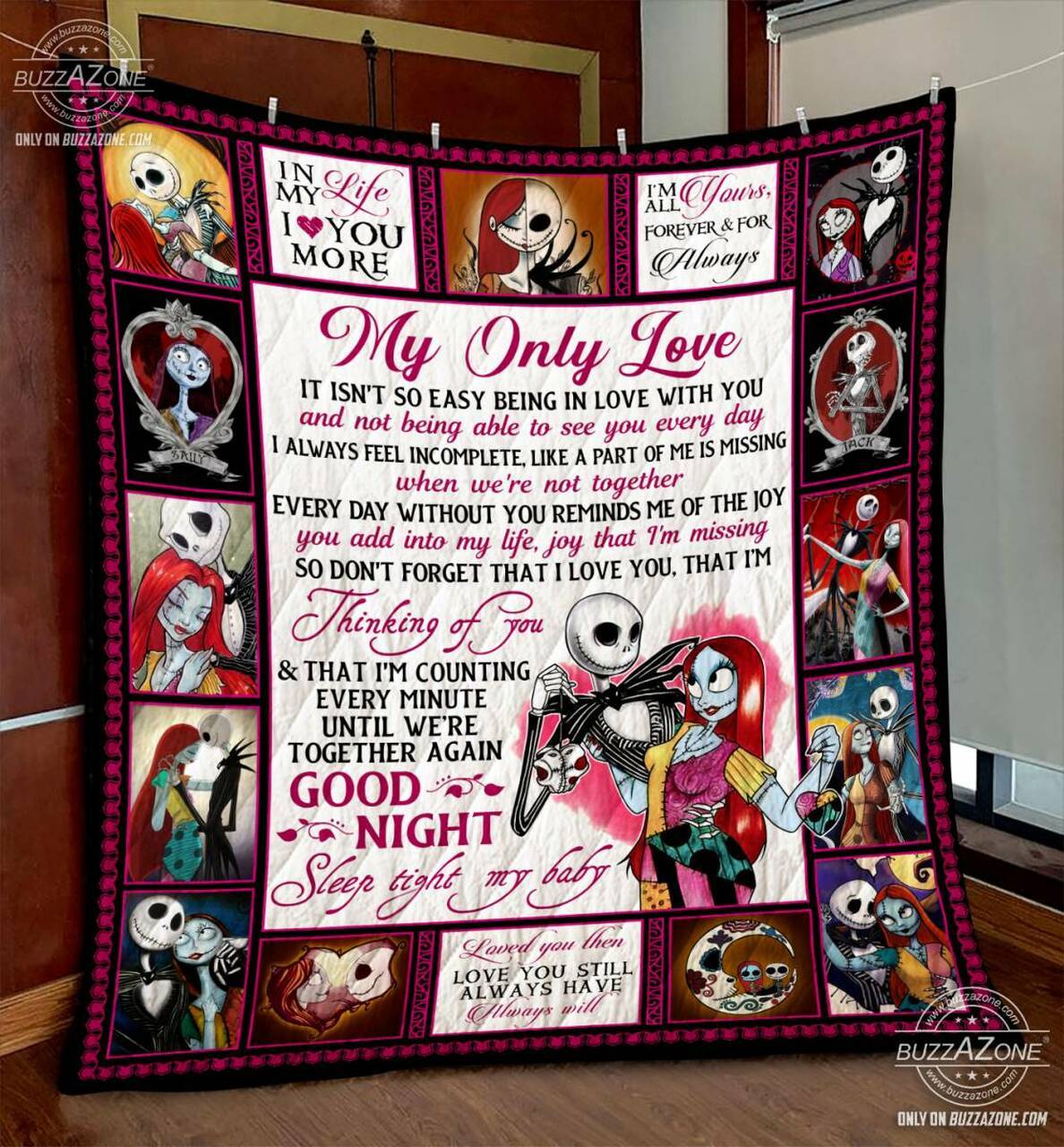 Nightmare My Love Counting Every Minute Quilt Gg and Home Decor